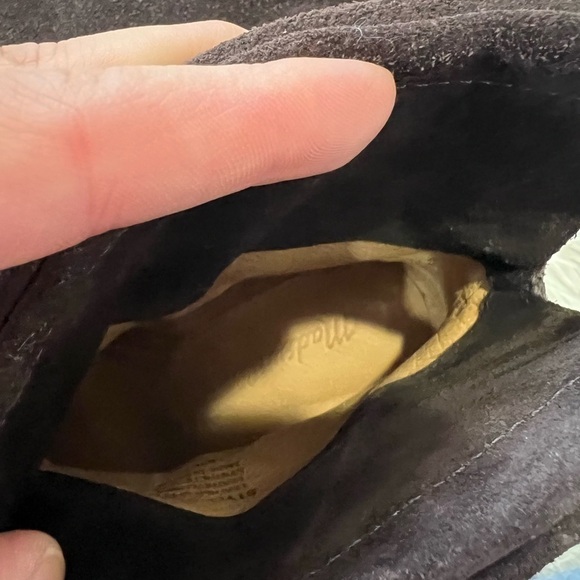 Madewell Neva Brown Suede Fold-Over Booties - Size 6.5 - Picture 9 of 12